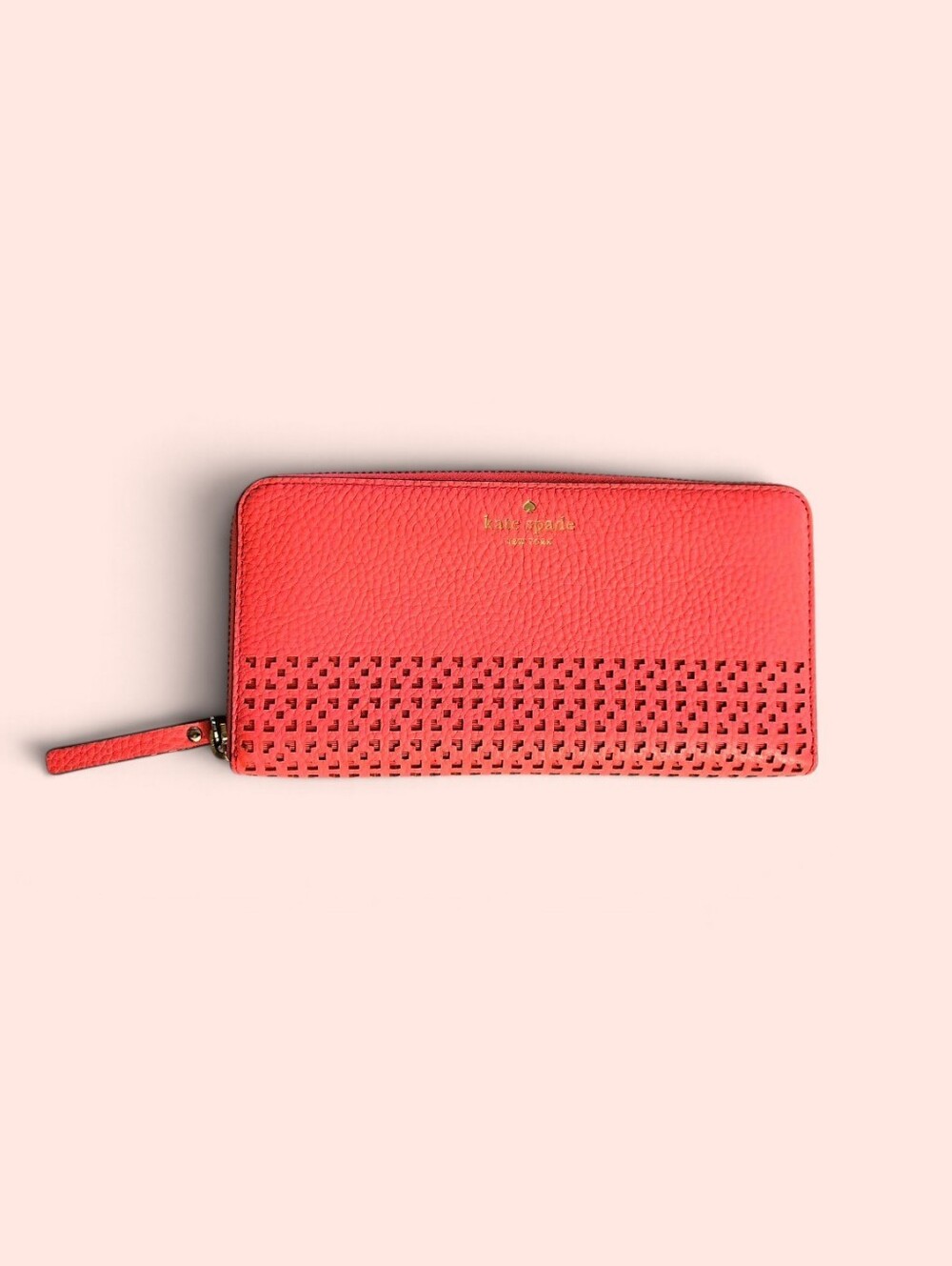 Kate Spade Coral Wakefield Lane Neda Wallet / GUC